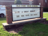 Old Fort High School Message Center