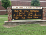 Old Fort High School Message Center