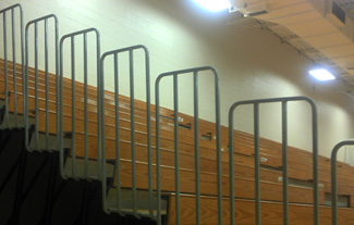 Bleacher Rail Installation